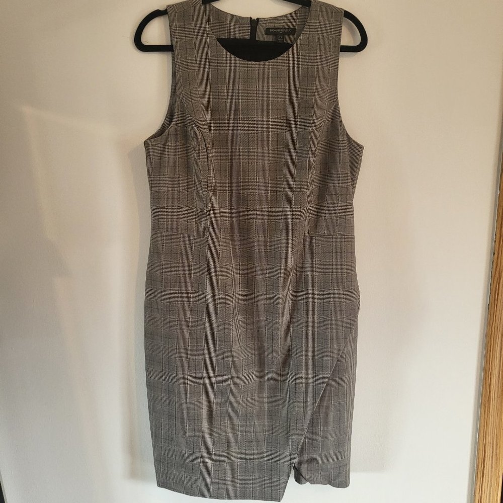 Plaid pencil dress